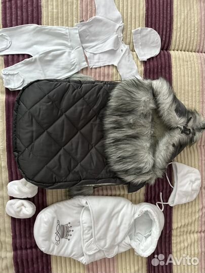 Конверт на выписку для мальчика зима