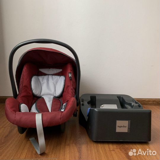 Автолюлька inglesina с базой + вкладыш 0+