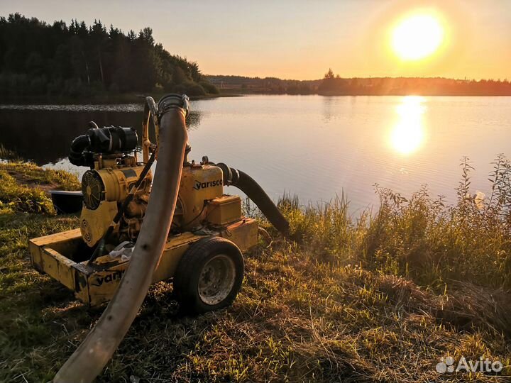 Аренда мотопомпы, насос вариско, откачка воды