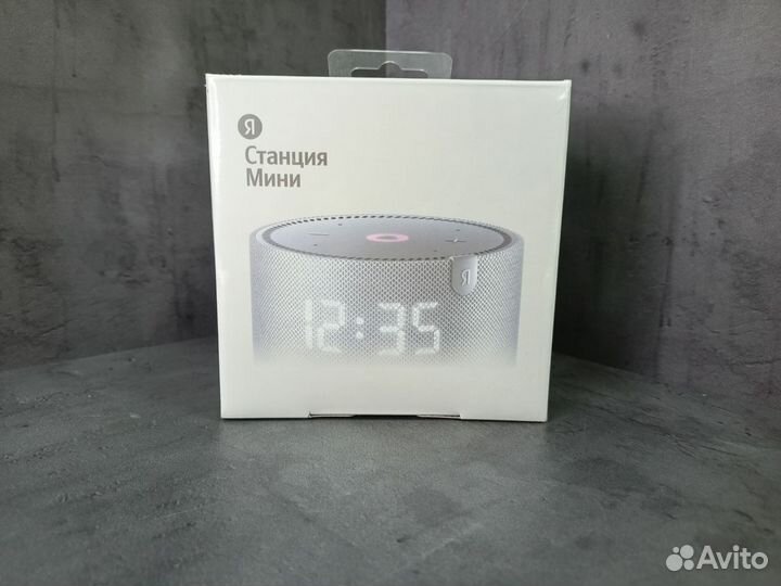 Новая яндекс станция мини с часами серый опал