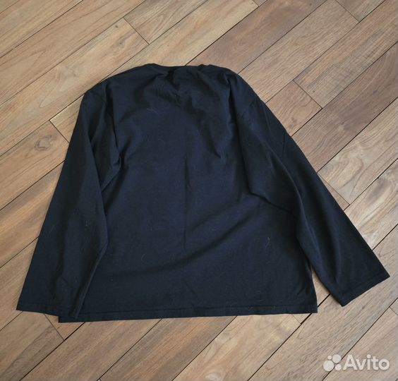 Чёрный аниме лонгслив