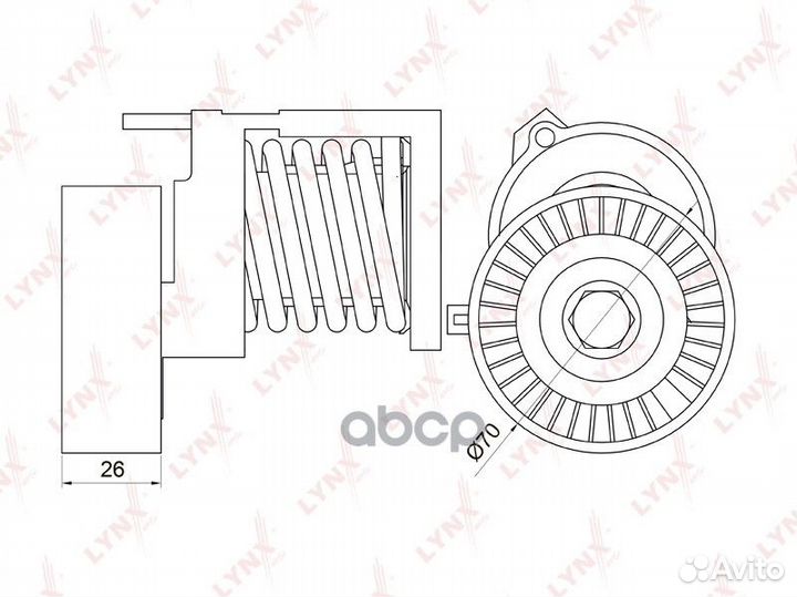 Натяжитель ремня навесного оборудования PT3038