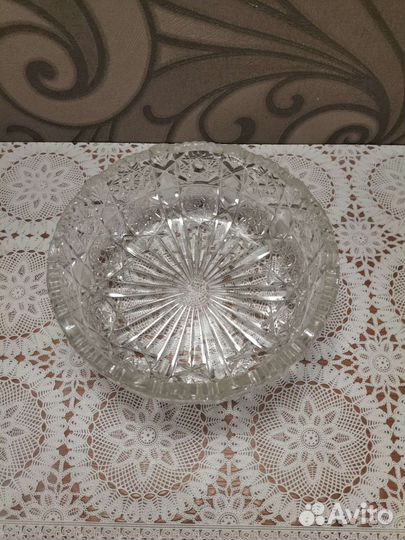 Хрустальный салатник СССР