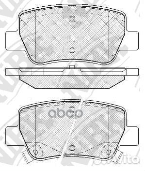 Колодки тормозные дисковые toyota avensis 1.8 2