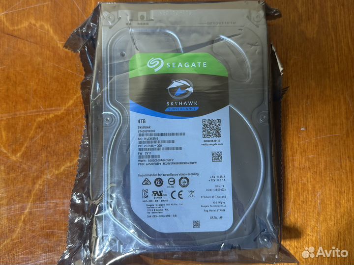 4 тб Жесткий диск Seagate SkyHawk