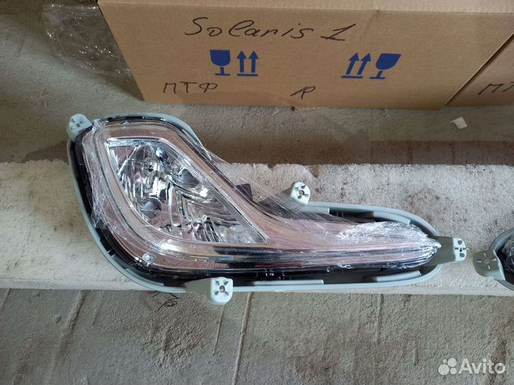 Hyundai solaris 1 противотуманная фара передний