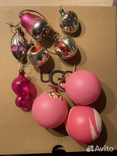 Елочные игрушки стекло