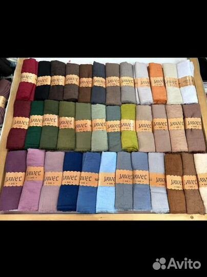 Шарфы жатые, палантины, пашмина