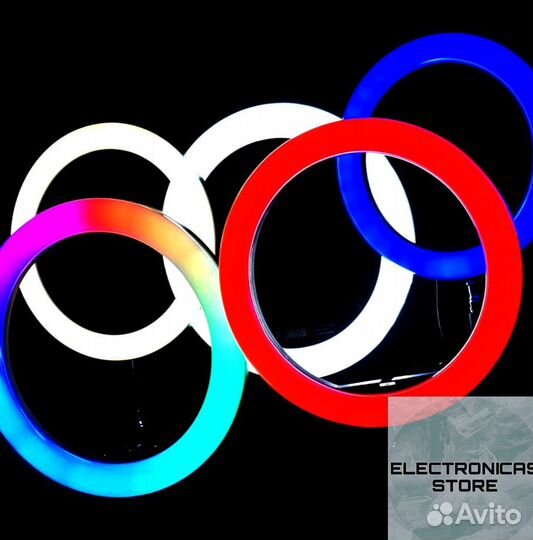 Кольцевая Лампа 45 см со Штативом RL-18 v.3