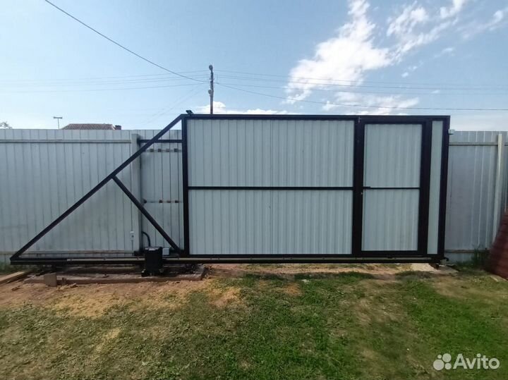 Электромонтажные работы, откатные ворота, сваи