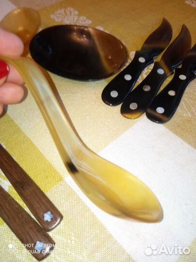 Набор столовый из рога буйвола