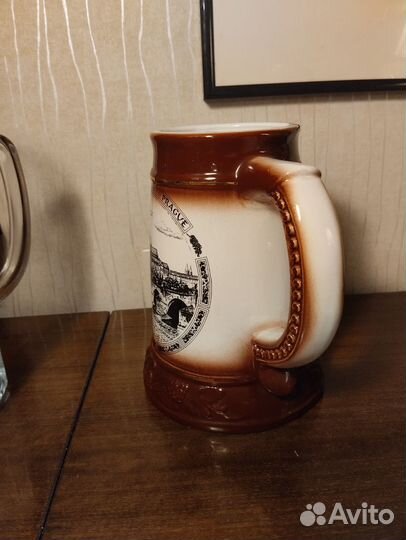 Кружка пивная керамическая Прага