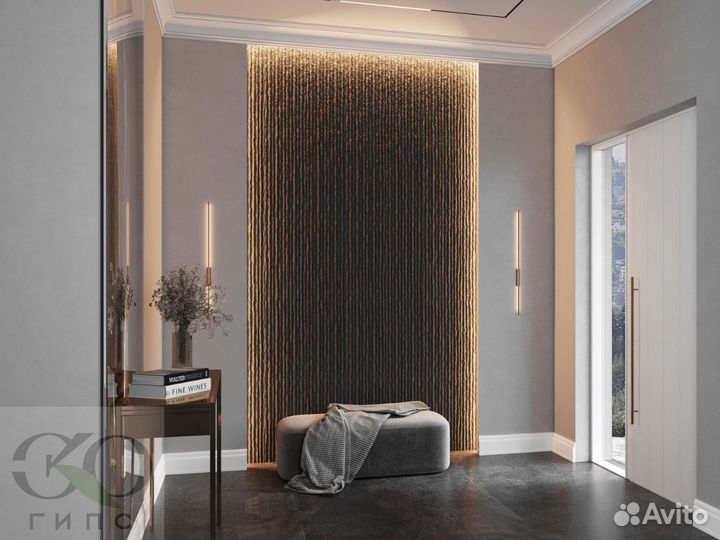 3D Гипсовая панель Скала Природная текстура