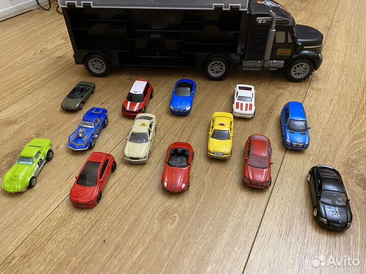 Модельки авто с грузовиком