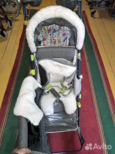 Детские санки коляска