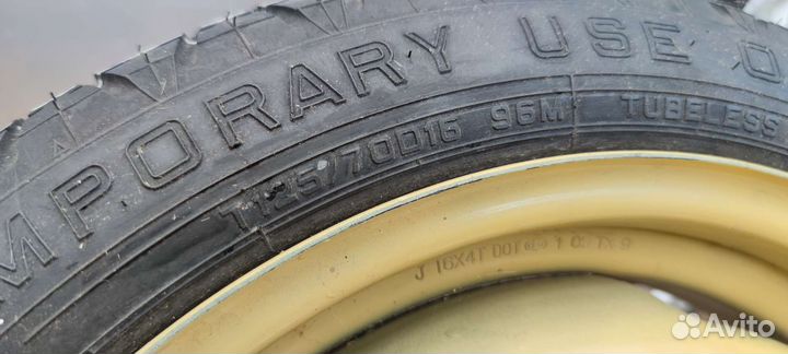 Запасное колесо докатка 5 на 100 R16