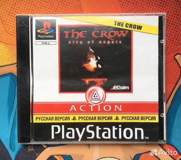 The Crow PlayStation Старая Штамповка Видеоигра