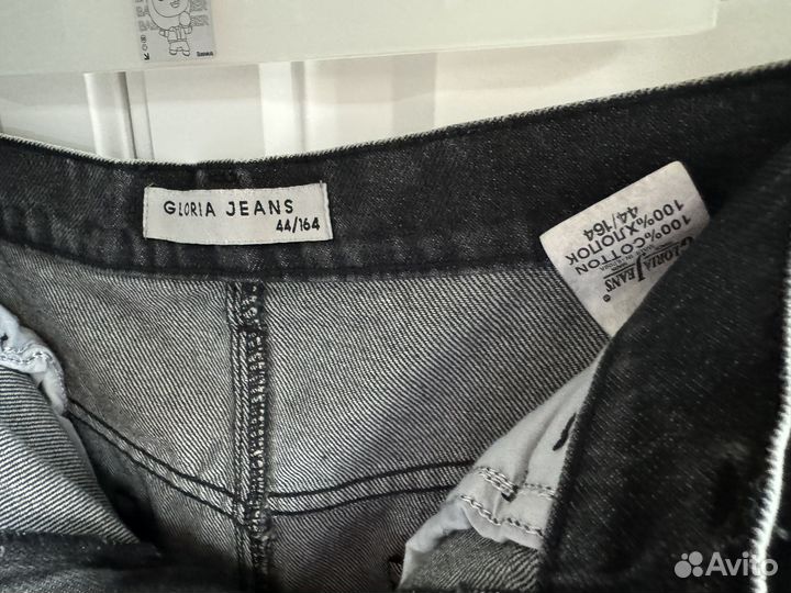 Джинсовая юбка миди с разрезами