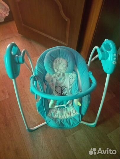 Детские электронные качели шезлонг