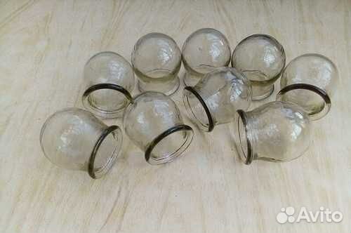 Банка медицинская вакуумная Стекло СССР, 10шт