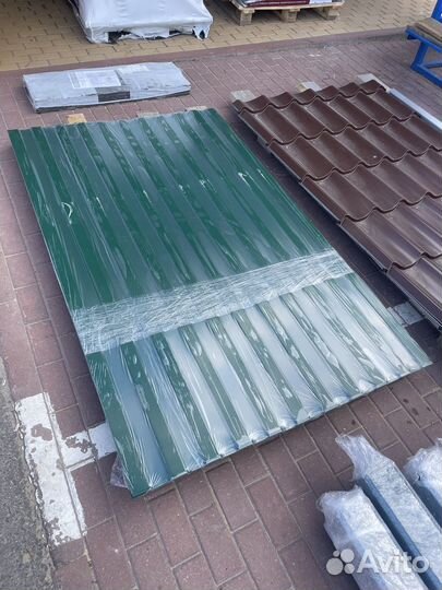 Профлист листы c8 RAL 6005 зеленый мох 2 метрови