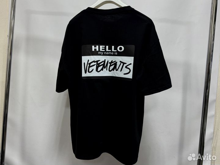 Футболка Vetements hello