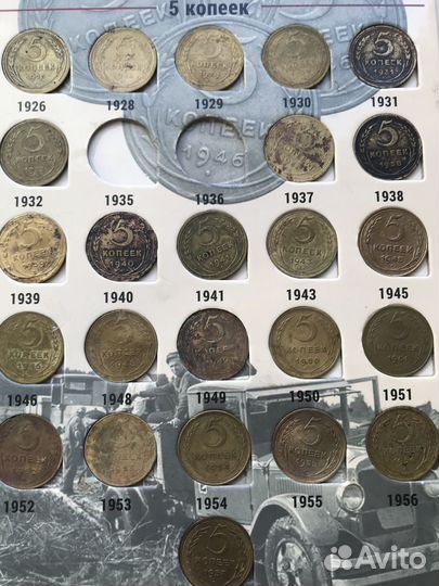 Погодовка монет СССР