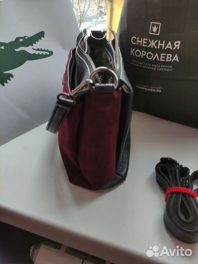 Сумка женская натуральная замша