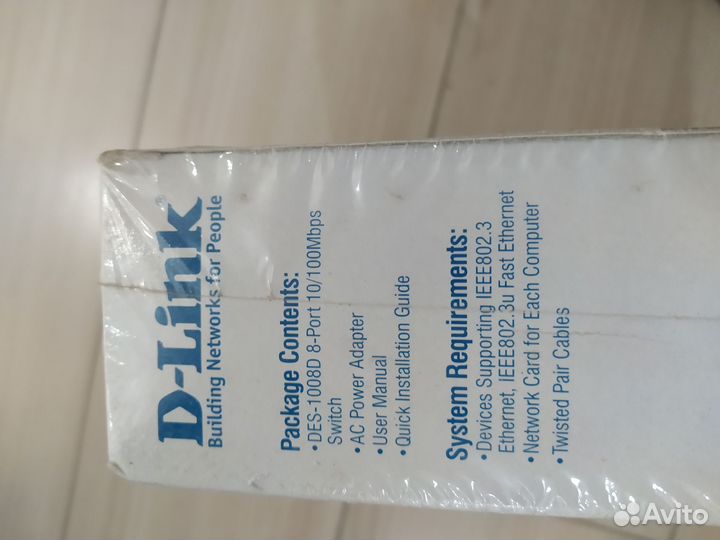 Коммутатор D-link DES-1008D