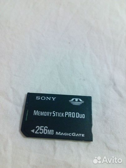 Карта памяти Sony memory stick pro duo 256mb