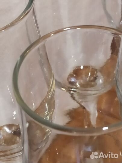 Набор бокалов и рюмок СССР 14 шт (толстое стекло)