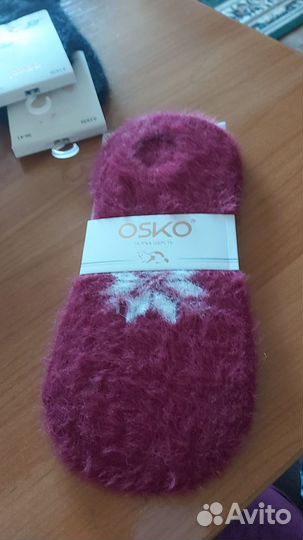 Носки из меха норки, верблюжьи и собачки