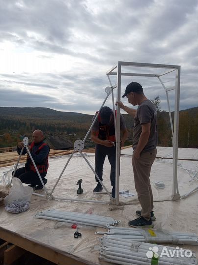 Геокупол для глэмпинга утепленный, сфера