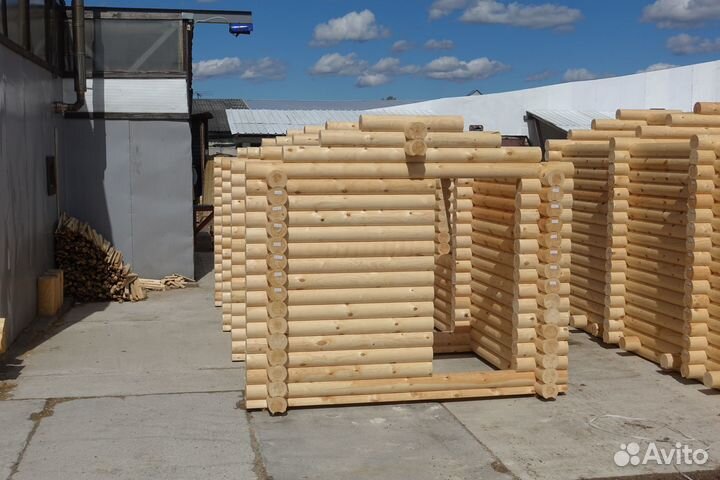 Сруб Бани из бревна