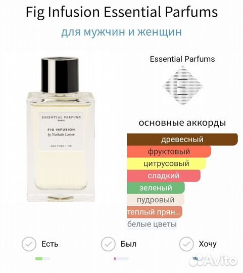 Essential parfums fig infusion