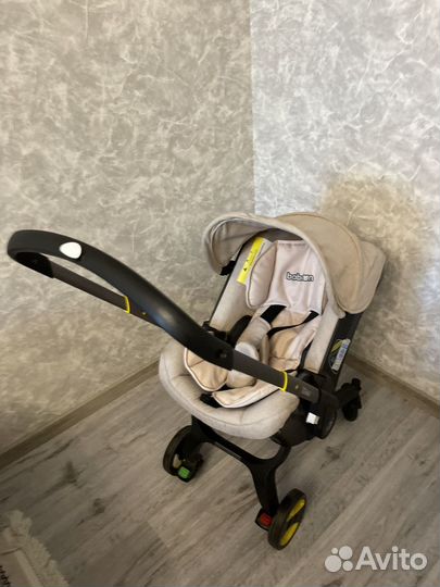 Автолюлька на колесах для новорожденных складная