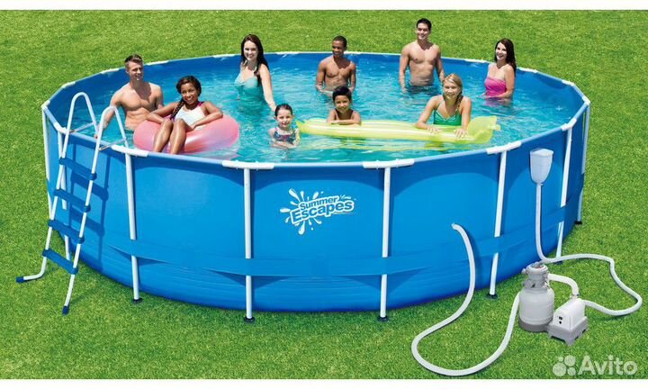 Каркасный бассейн 488х244х122см Новый
