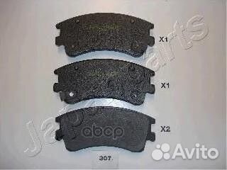 Колодки торм.диск. pa307af Japanparts