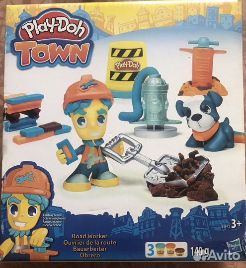 Набор Play doh Town+формы для лепки