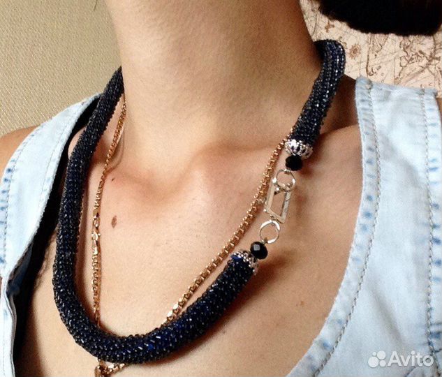Колье из бисера