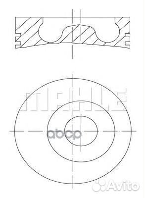 Поршень в комплекте 0150500 Mahle/Knecht