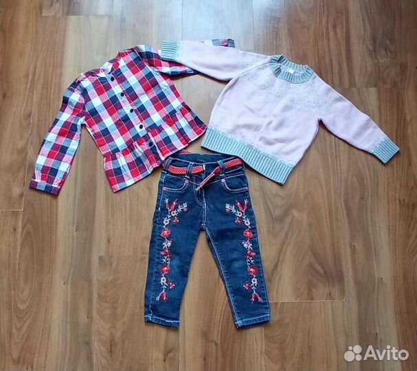 Одежда для девочки пакетом размер 86-92