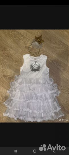 Нарядное платье для девочки 122 128