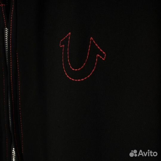 Зип худи true religion черное