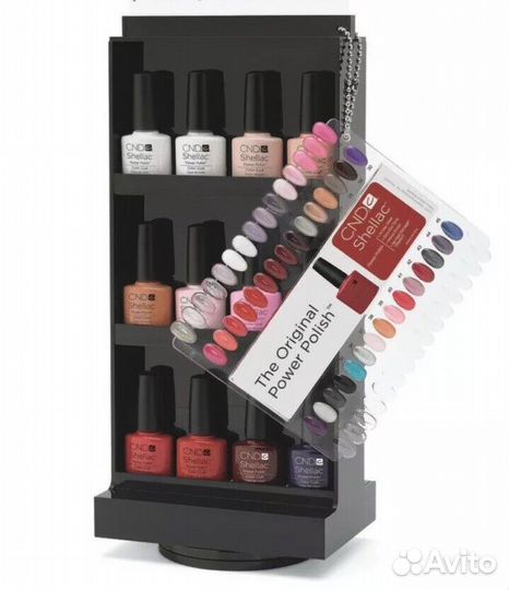 Полки фирменные для гель лака shellac