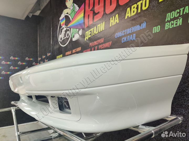 Бампер передний ваз 2114 2115 белое облако спорт