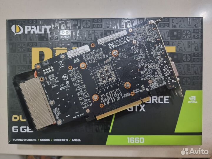 Palit GTX 1660 dual 6Gb (на Гарантии днс)