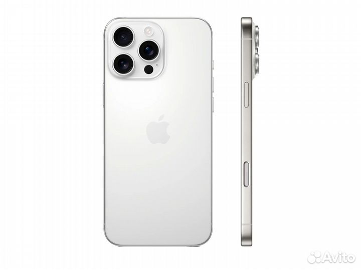 Смартфон Apple iPhone 16 Pro Max 512GB eSIM, White Titanium (Титановый белый)