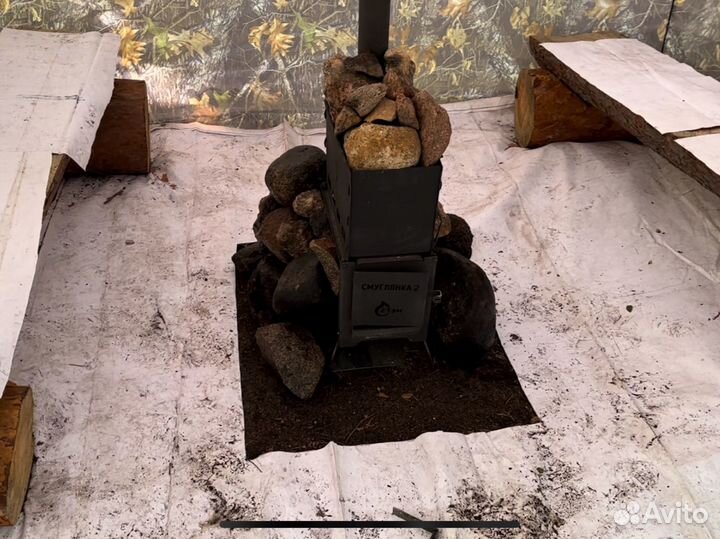 Баня палатка + печка