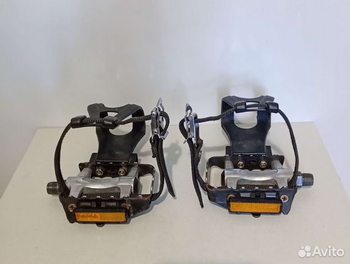 Педали с туклипсами и без